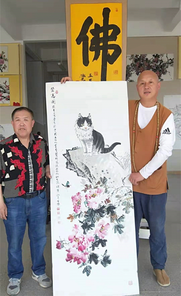 著名画家刘祥集莅临五台山书画艺术研究院西双版纳分院